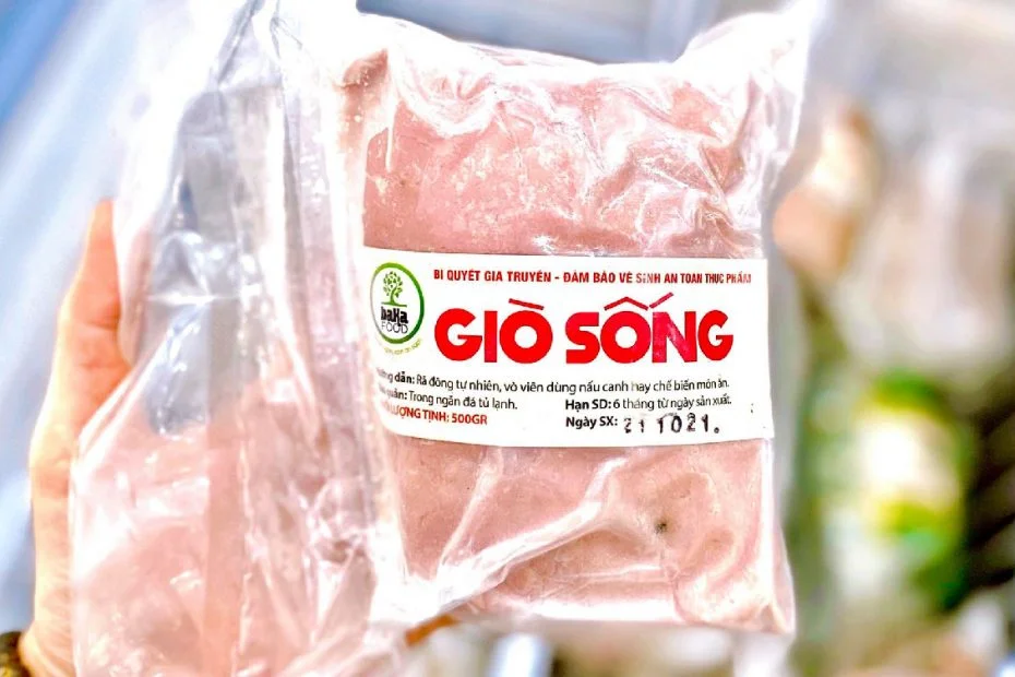 giò sống làm món gì