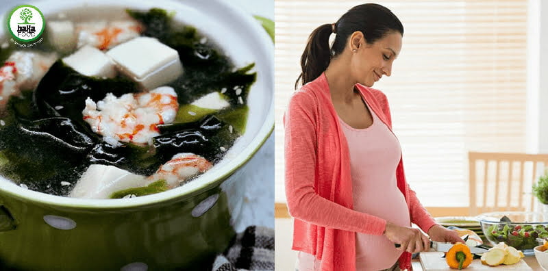 Rong biển còn giúp các mẹ đang trong thai kỳ có sức khỏe tiêu hóa tốt hơn, làn da đẹp hơn