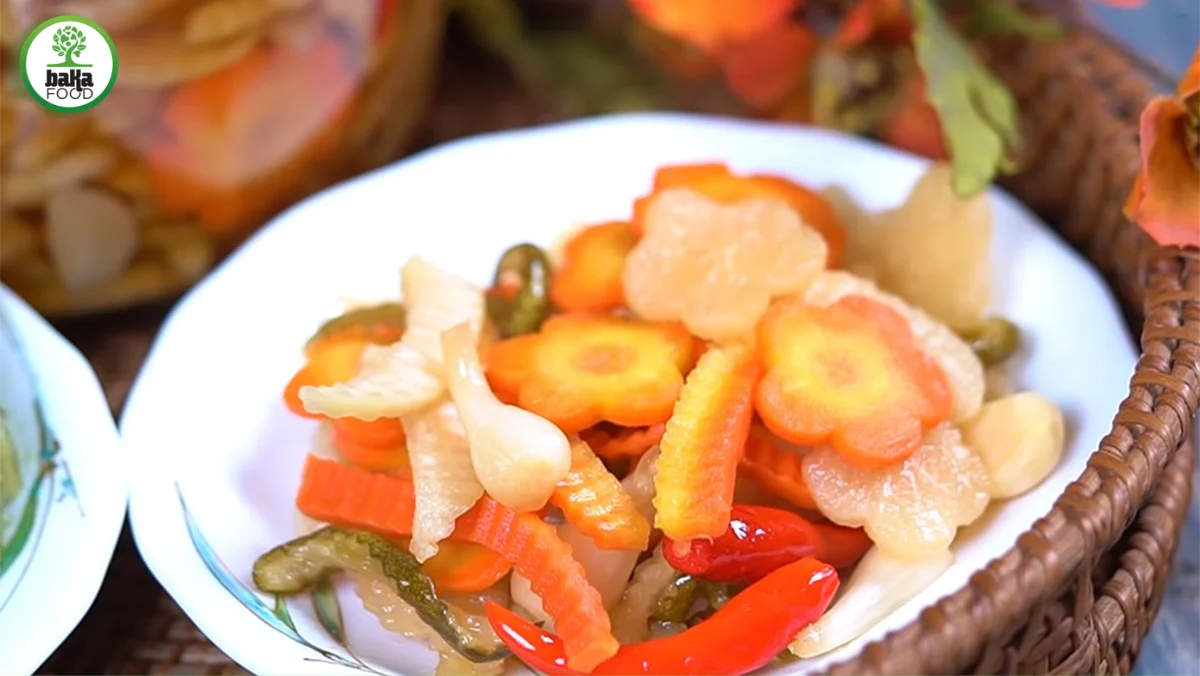Củ kiệu cà rốt giòn tan, thơm ngon hết sảy 
