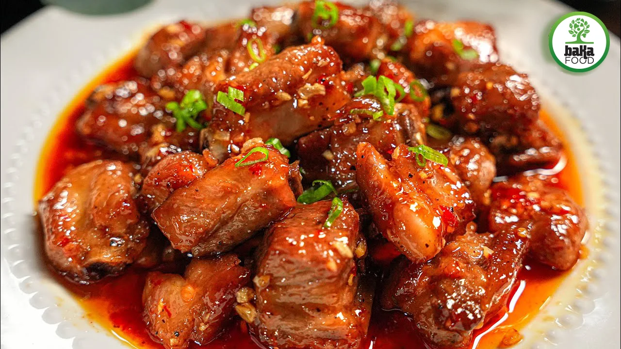 sườn non chiên nước mắm sườn non chiên nước mắm