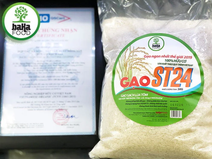 gạo hữu cơ st24