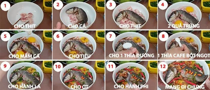 mắm cá lóc chưng hột vịt