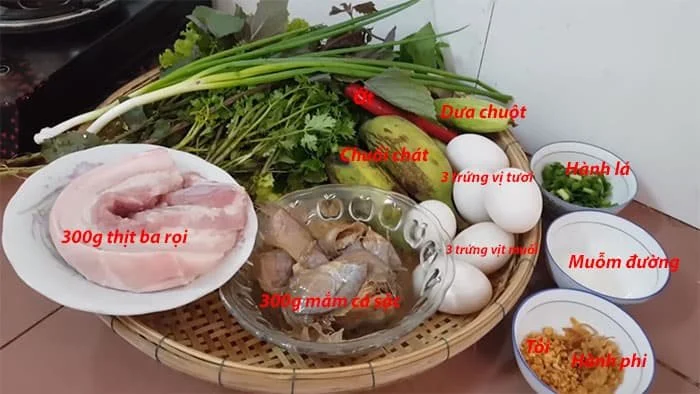 mắm cá sặc chưng trứng