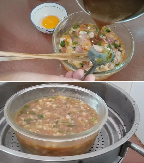 mắm cá sặc chưng trứng