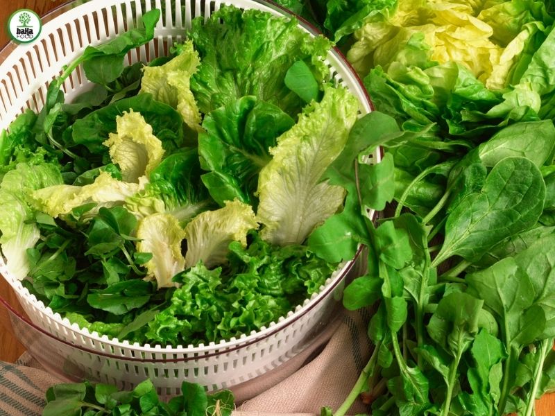 Lựa chọn các loại rau ăn kèm tươi xanh, tăng thêm hương vị