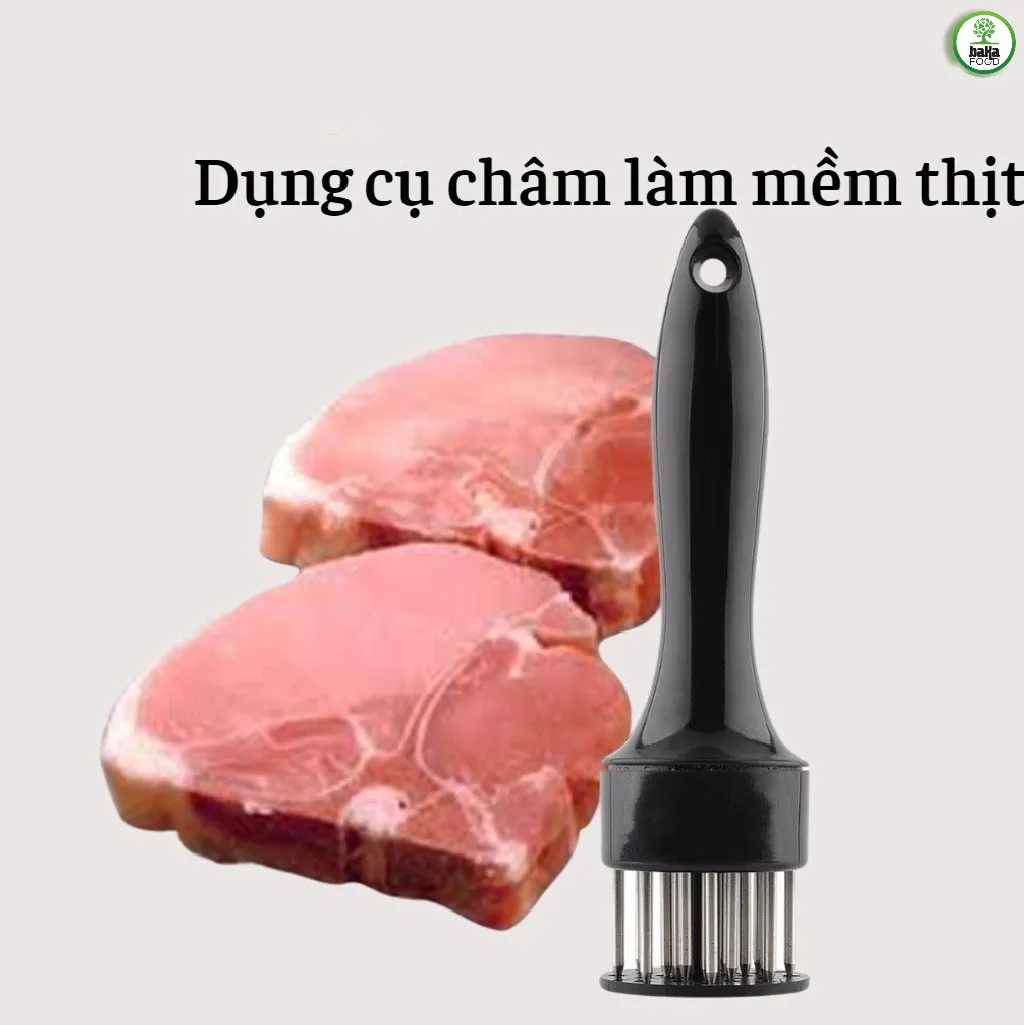 Bạn có thể kết hợp sử dụng dụng cụ châm thịt để làm mềm thịt