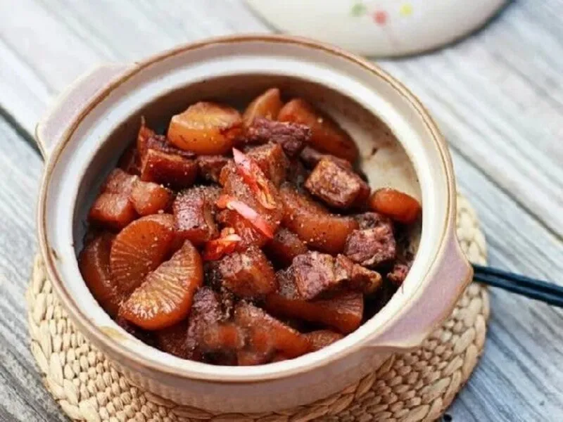 Cách Kho Thịt Heo Với Củ Cải Thơm Ngon