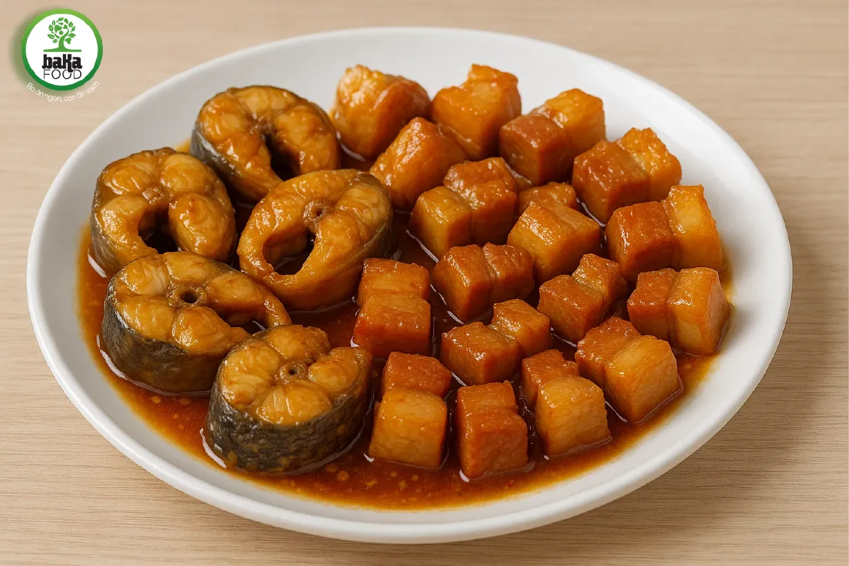 Để món thịt kho cá nguội hoàn toàn rồi mới cất vào tủ lạnh