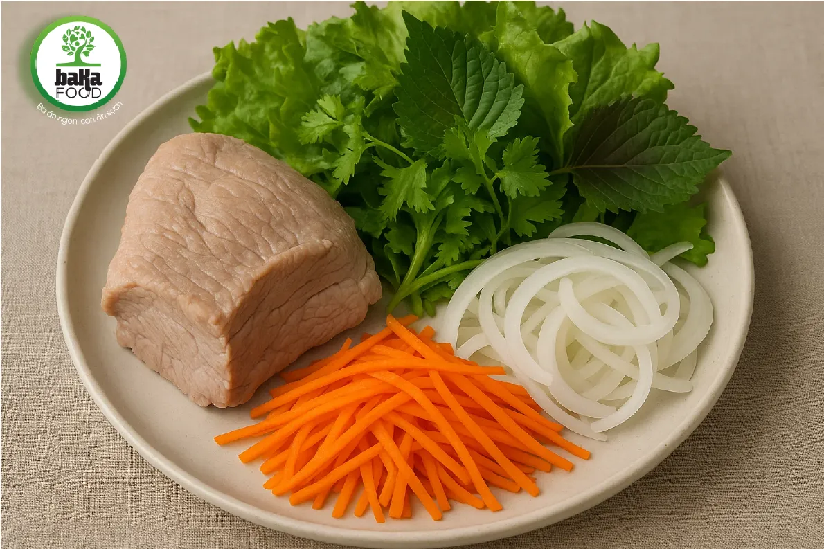 Chọn đúng nguyên liệu là bước khởi đầu khi làm gỏi