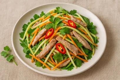 cách làm gỏi xoài thịt heo