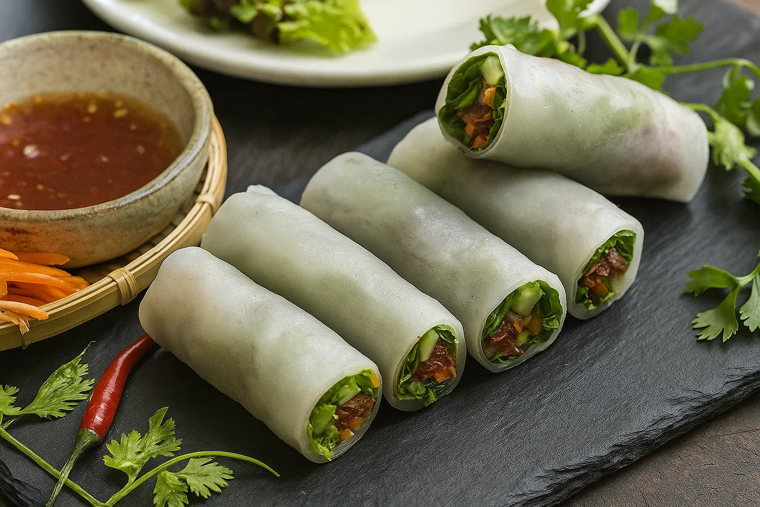 cách làm phở cuốn thịt heo