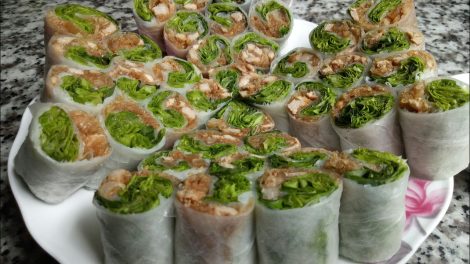 cách làm bì cuốn thịt heo