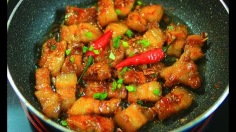 cách làm thịt heo kho chua ngọt