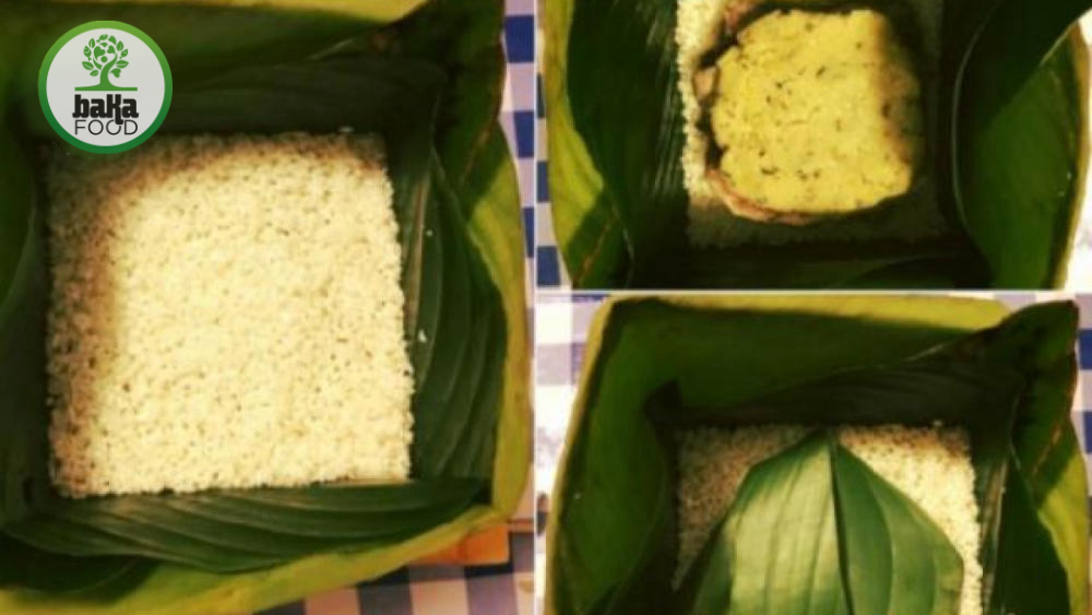 Thực hành gói bánh chưng lá dong với khuôn vuông từng bước