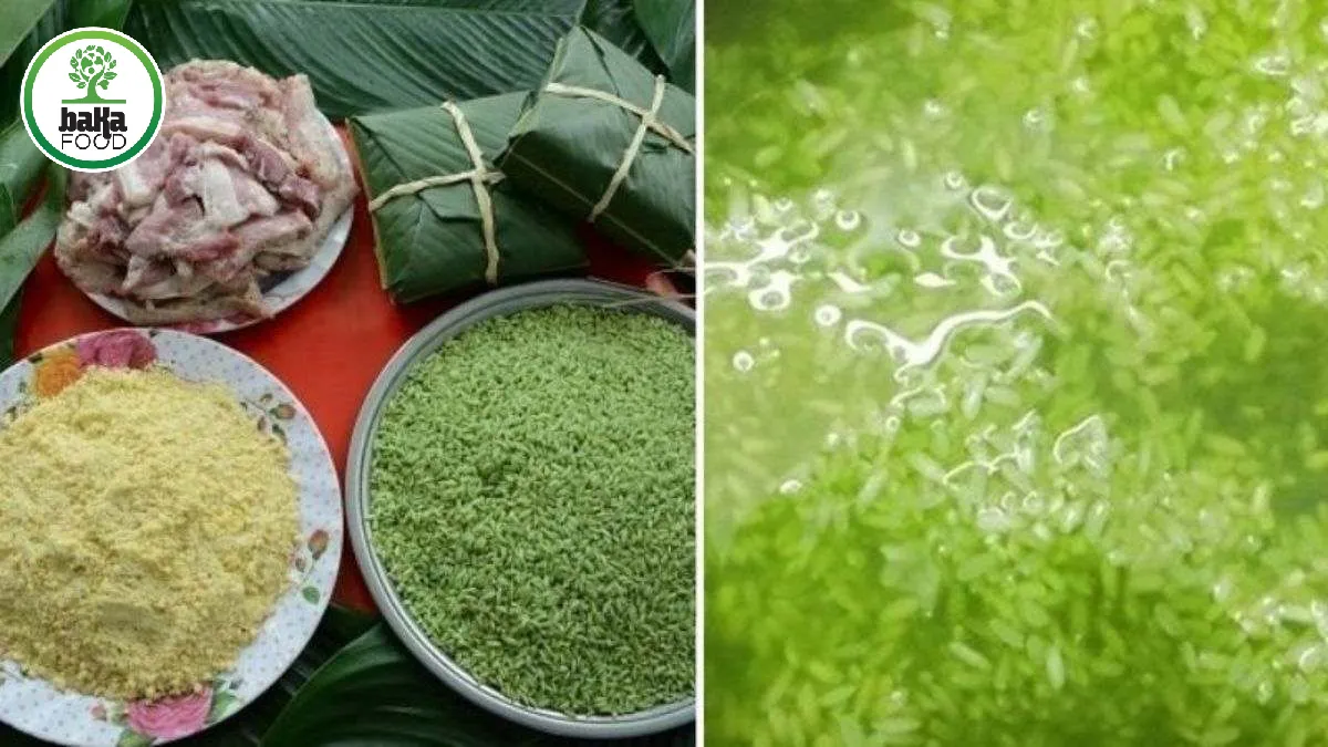 Sơ chế kỹ giúp bánh chưng xanh đẹp mắt, nhân bùi béo, vị hài hòa