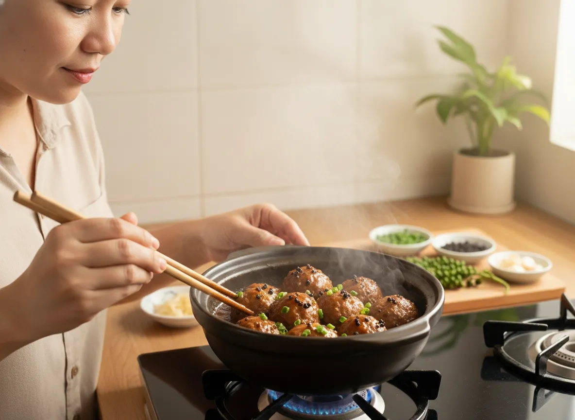 bò viên kho tiêu
