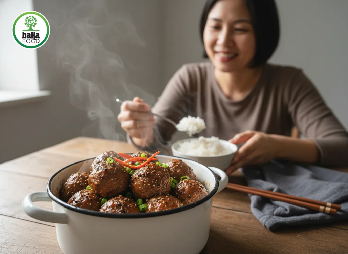 Bò viên kho tiêu hấp dẫn nhờ vị đậm đà, dễ nấu và phù hợp mọi bữa cơm