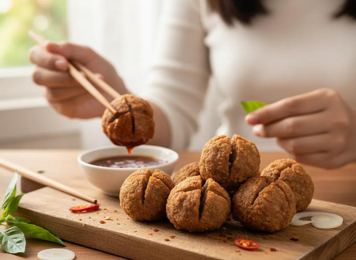 món bò viên chiên