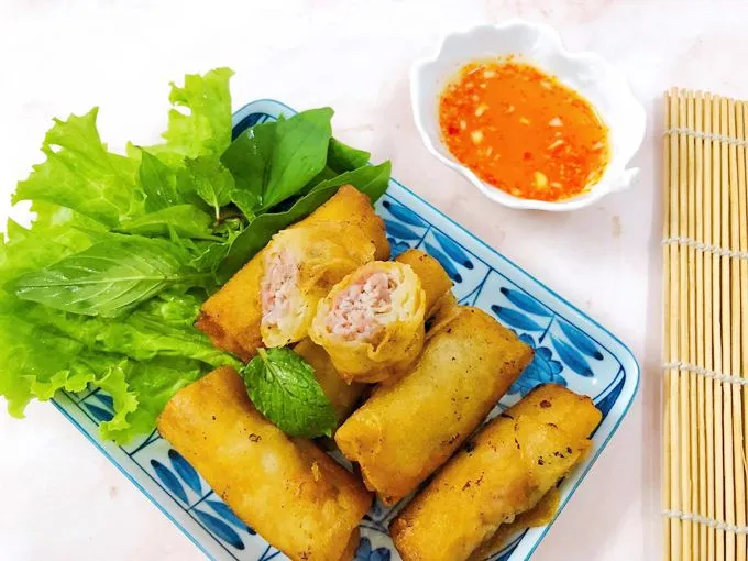 Cach Lam Cha Gio Khoai Mon Thit Heo