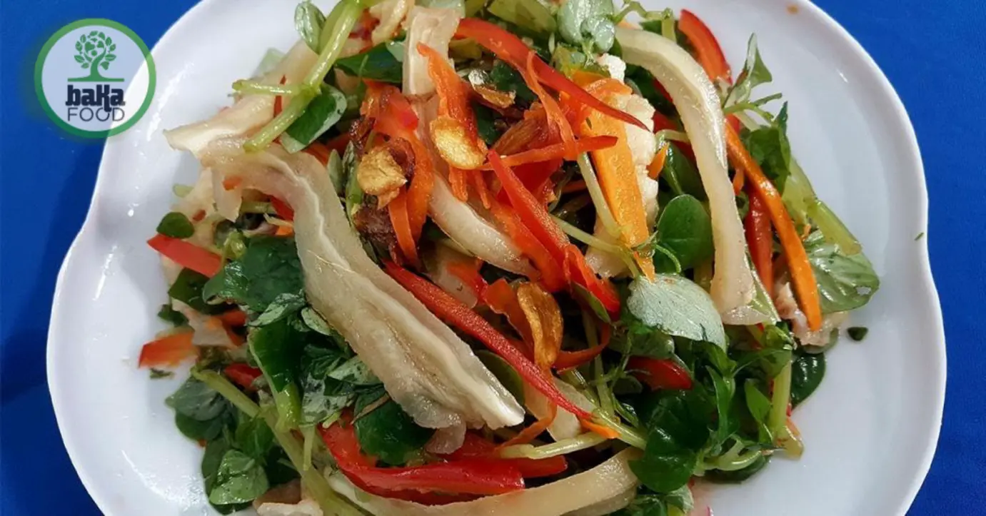 Sơ chế và cách làm gỏi rau càng cua thịt heo